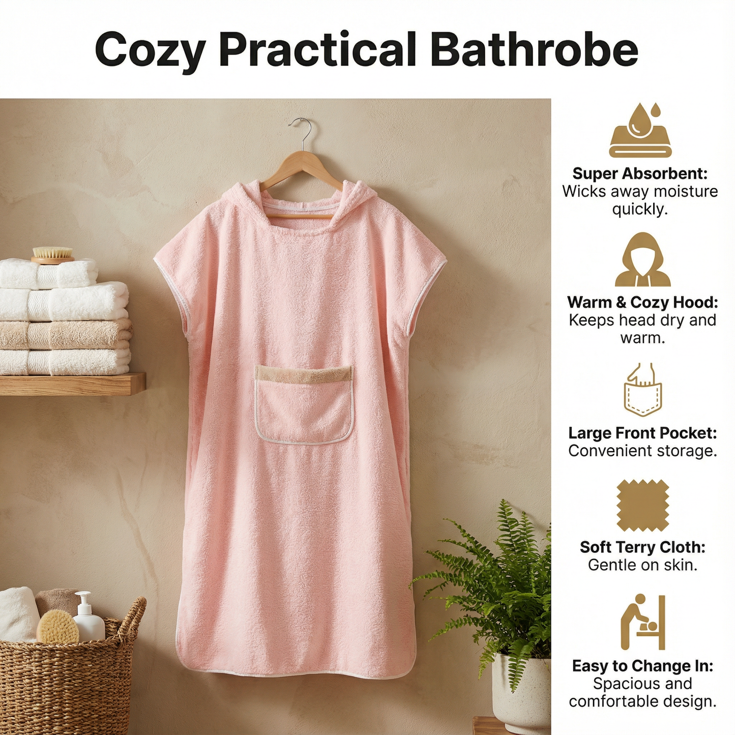 Cozy Practical Bathrobe