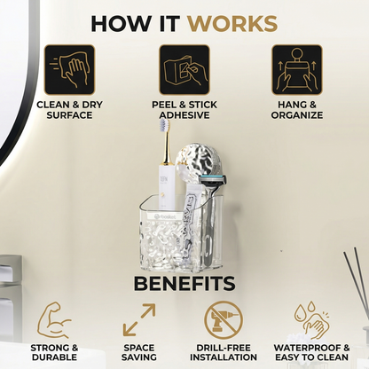 Adhesive Bathroom Storage Shelf