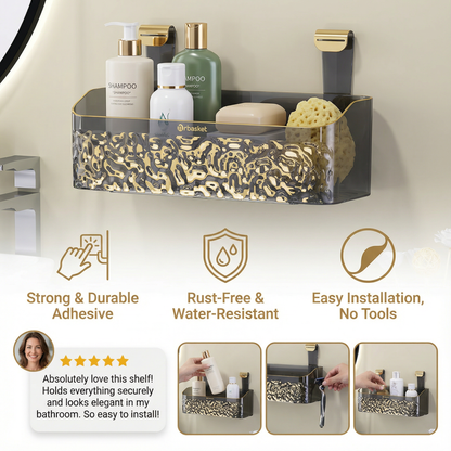 Adhesive Bathroom Storage Shelf