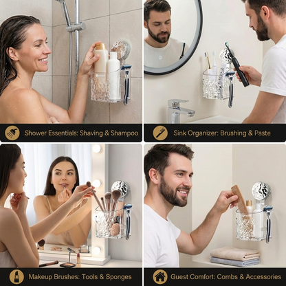 Adhesive Bathroom Storage Shelf