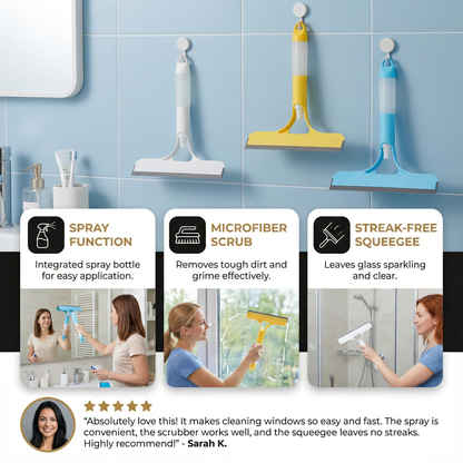 3-in-1 Multifunctional Glass Cleaning Rod