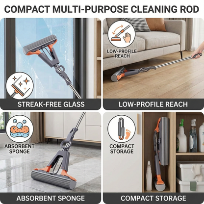 Compact Multi-Purpose Cleaning Rod