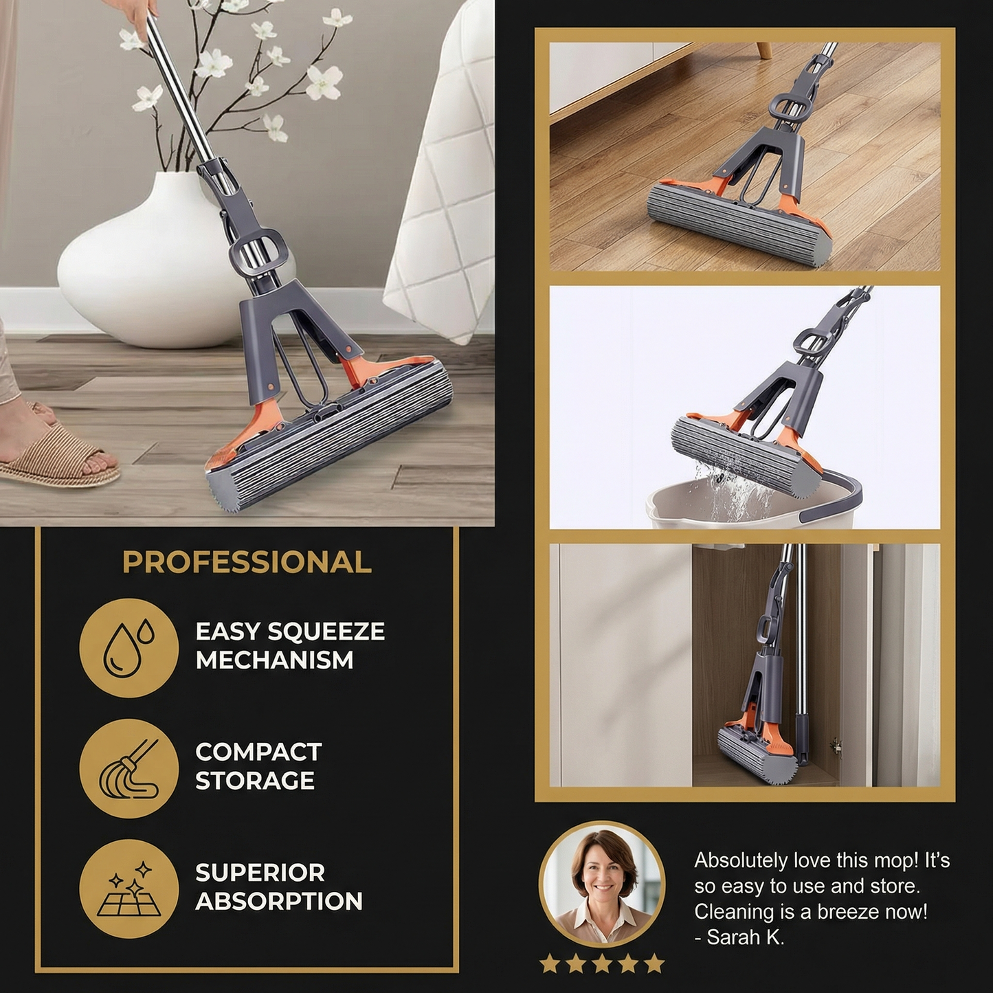 Compact Multi-Purpose Cleaning Rod