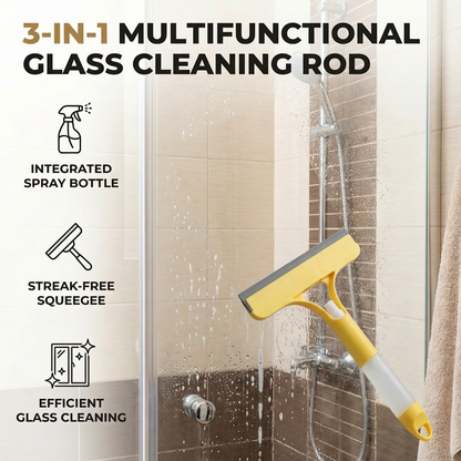 3-in-1 Multifunctional Glass Cleaning Rod