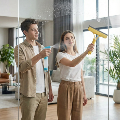 3-in-1 Multifunctional Glass Cleaning Rod