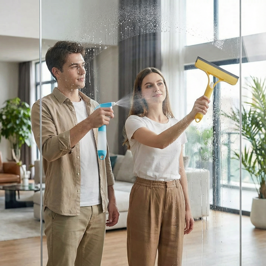 3-in-1 Multifunctional Glass Cleaning Rod