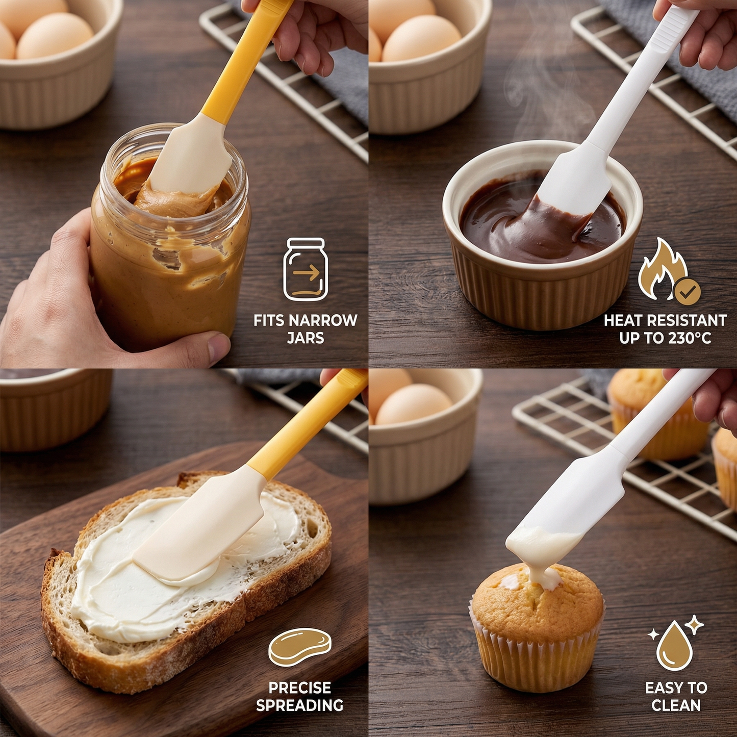 Multifunctional Heat-Resistant Mini Silicone Spatula