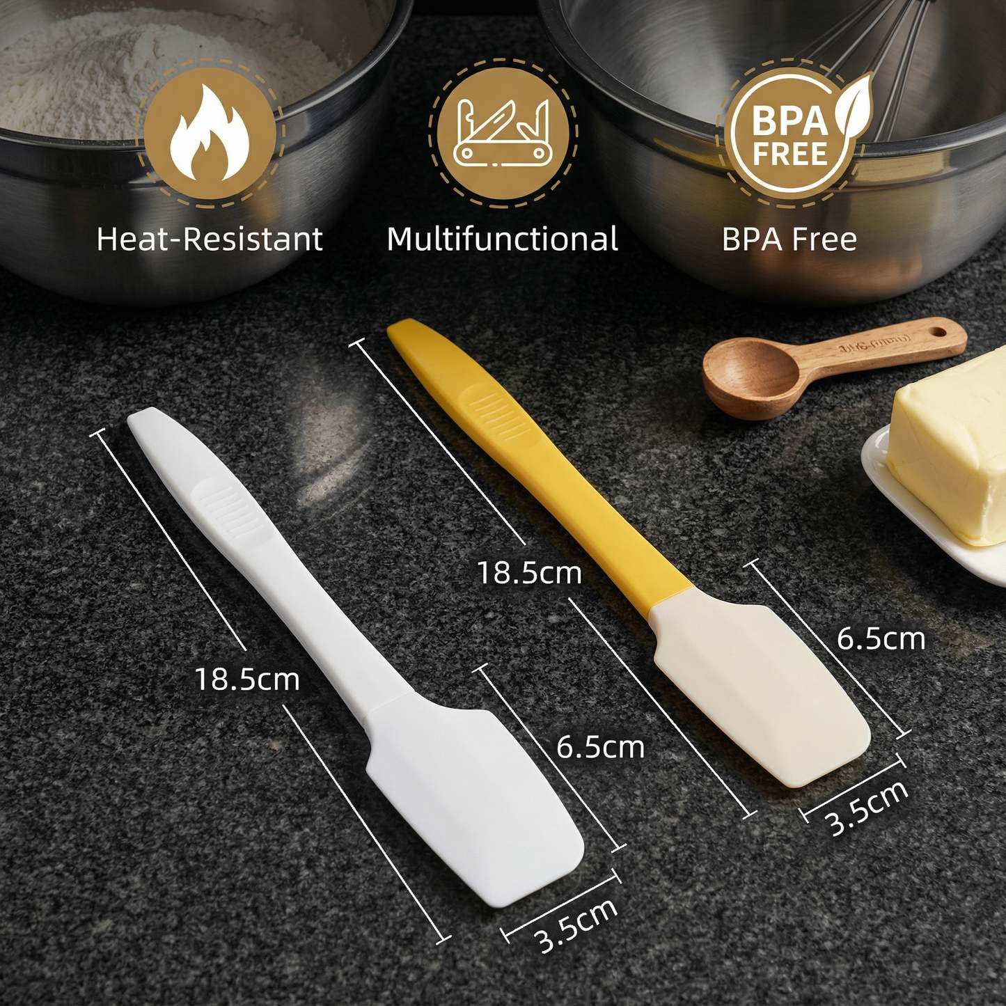Multifunctional Heat-Resistant Mini Silicone Spatula