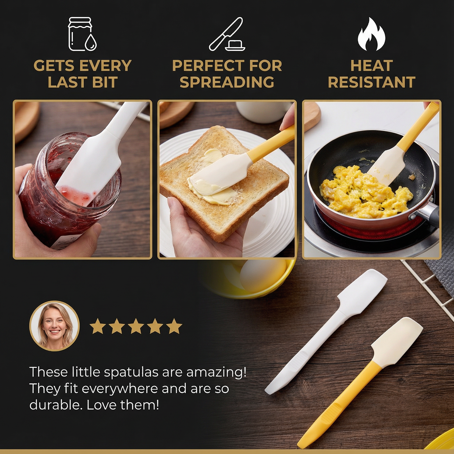 Multifunctional Heat-Resistant Mini Silicone Spatula