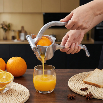 Aluminum Hand Juicer – Manual Press for Fruits & More