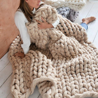 Oversized Chunky Knit Blanket