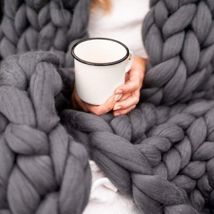 Oversized Chunky Knit Blanket