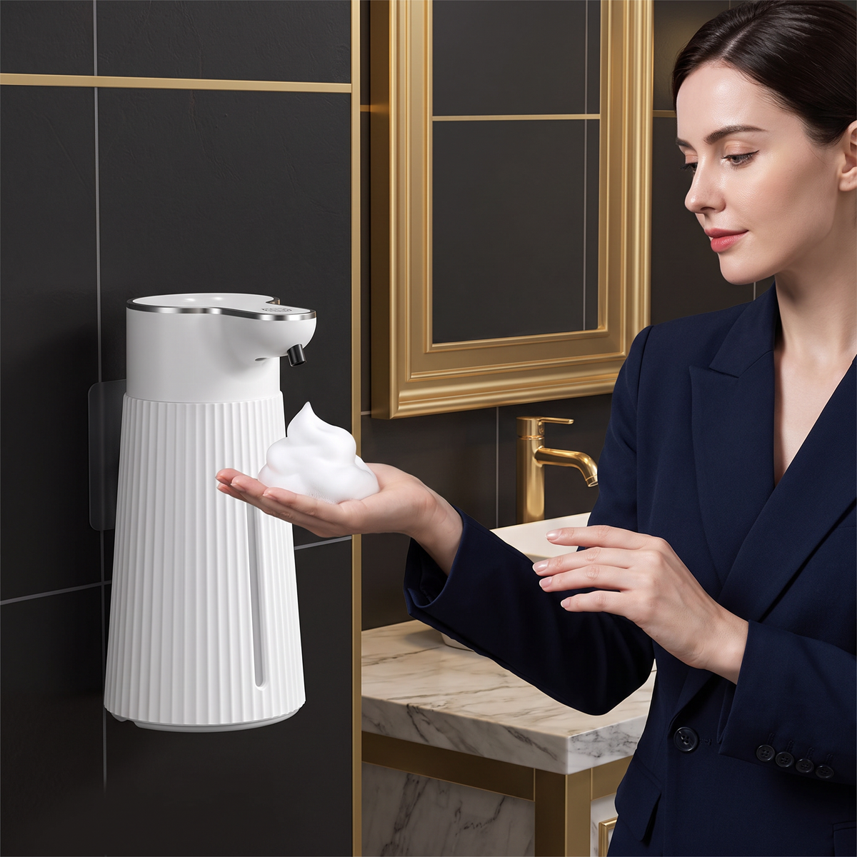 Touchless Automatic Sensor Soap Dispenser with Adjustable Dispensing Levels
